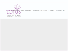 Tablet Screenshot of lotusvisioncare.com